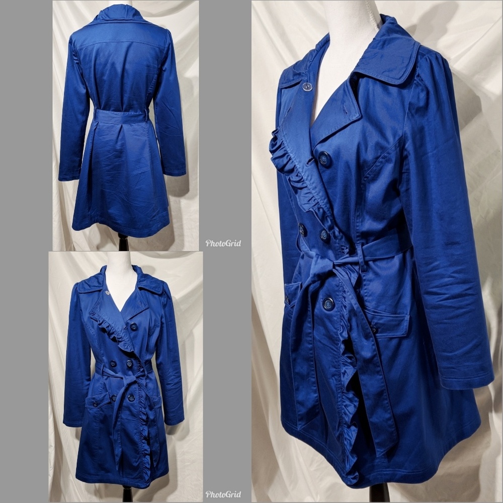 🎈SALE🎈Apt. 9 Royal Blue Trench Coat Size Medium